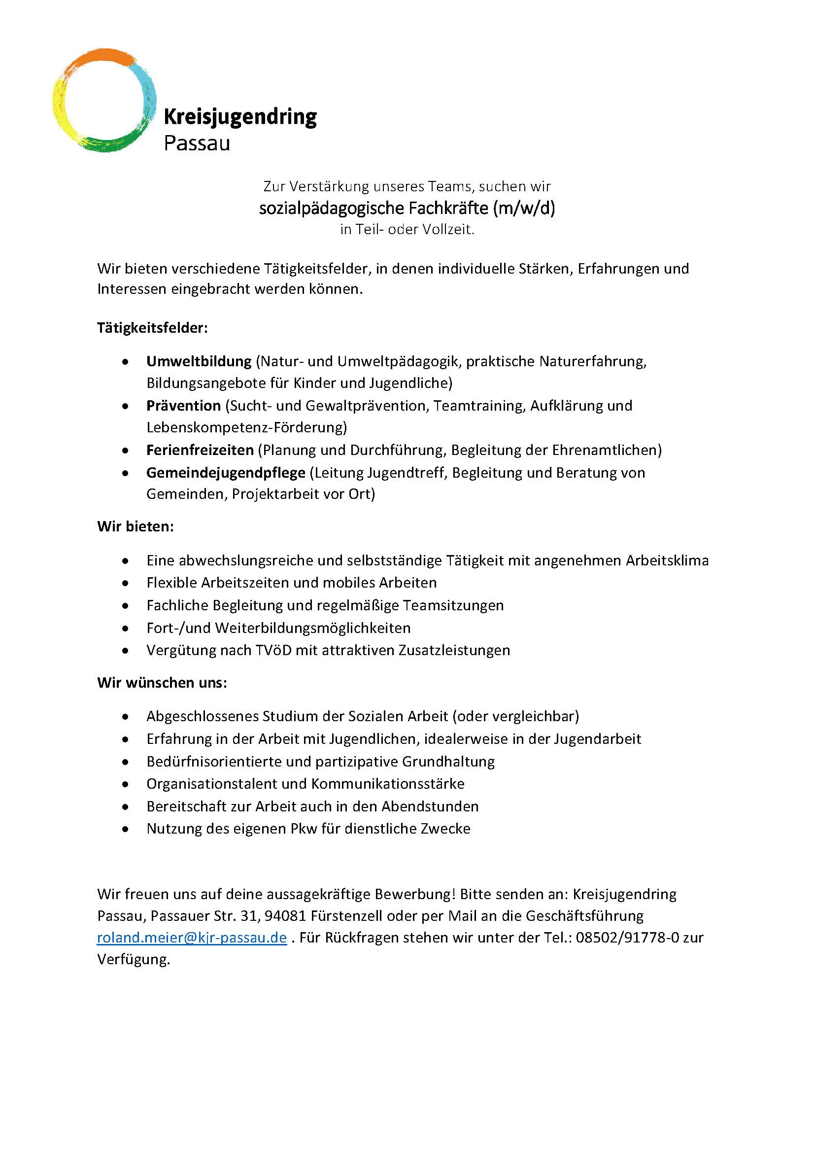 Stellenausschreibung 26012026